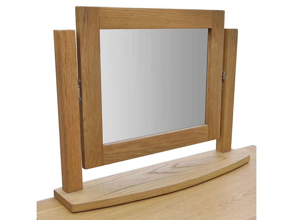 Toeletta con sgabello Legno massello di rovere