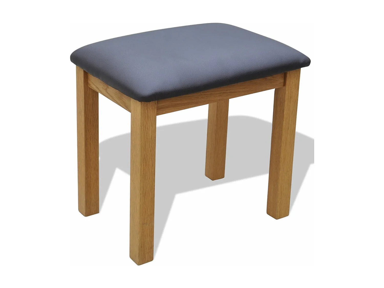 Toeletta con sgabello Legno massello di rovere