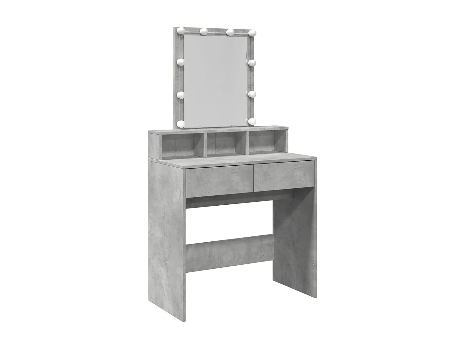 Toletta con LED grigio cemento 80x41x144,5 cm