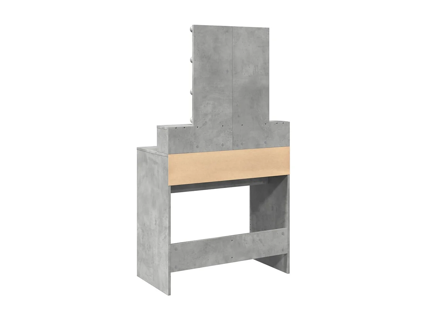 Toletta con LED grigio cemento 80x41x144,5 cm