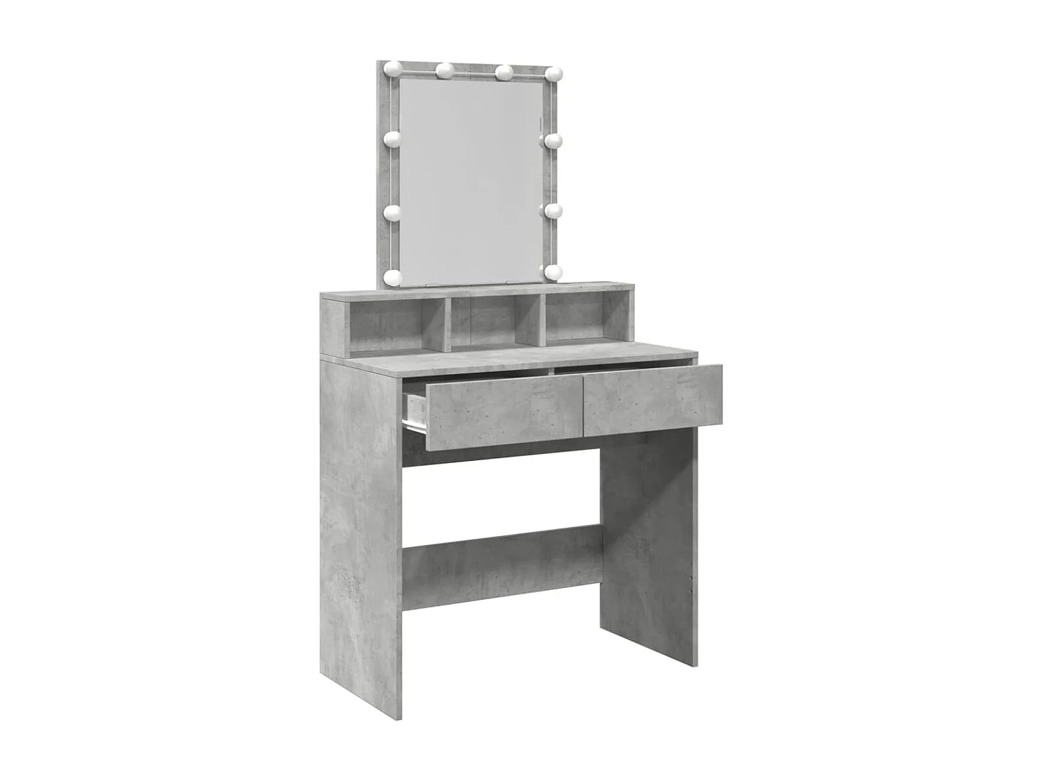 Toletta con LED grigio cemento 80x41x144,5 cm