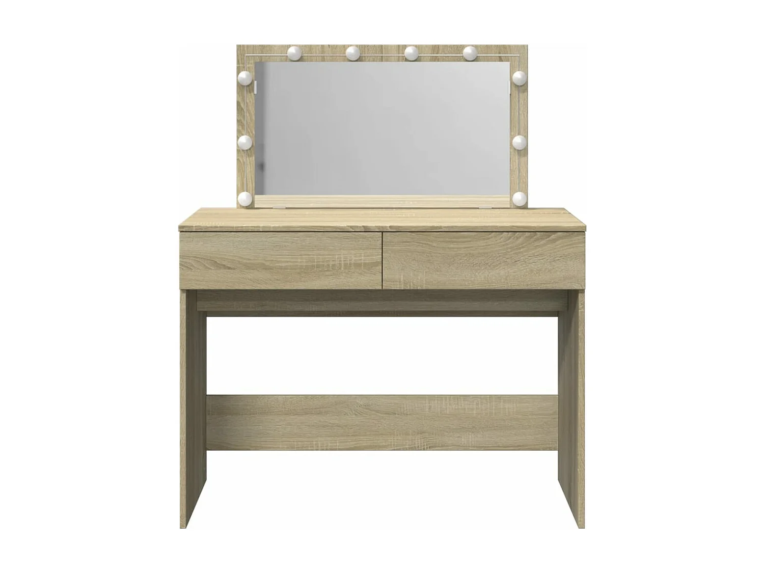 Coiffeuse avec LED chêne sonoma 100x40x120 cm