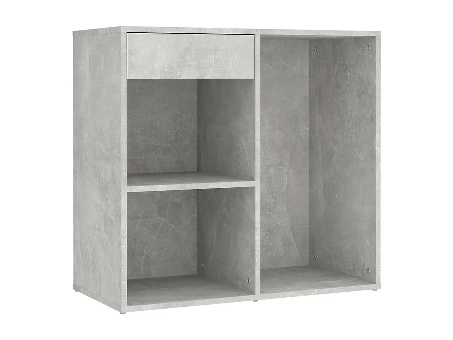 Toeletta a LED con 2 mobili MDF grigio cemento