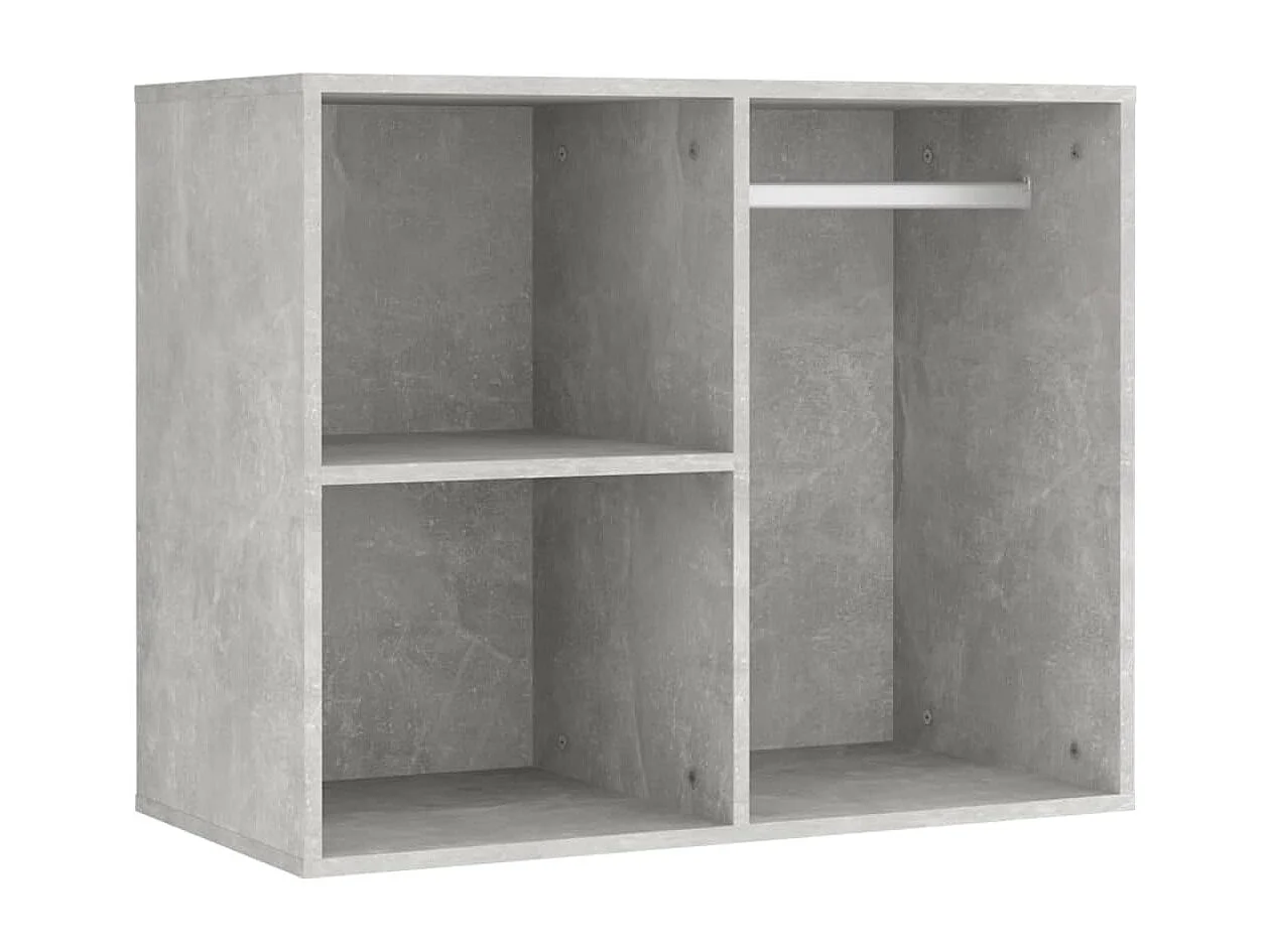 Toeletta a LED con 2 mobili MDF grigio cemento