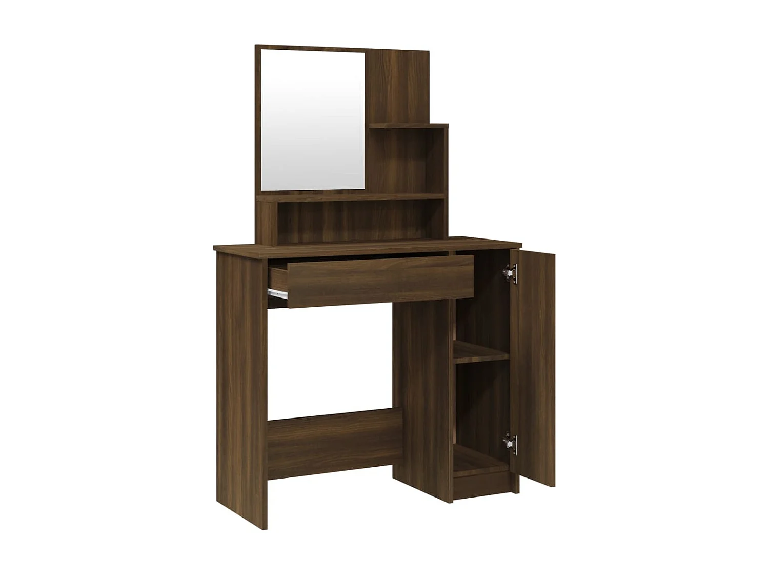 Ensemble de coiffeuse Chêne marron 86,5x35x136 cm