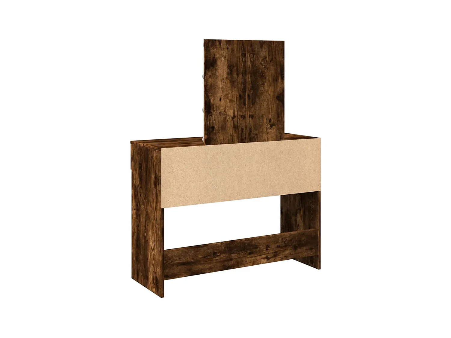 Toeletta con LED rovere affumicato 100x40x130 cm