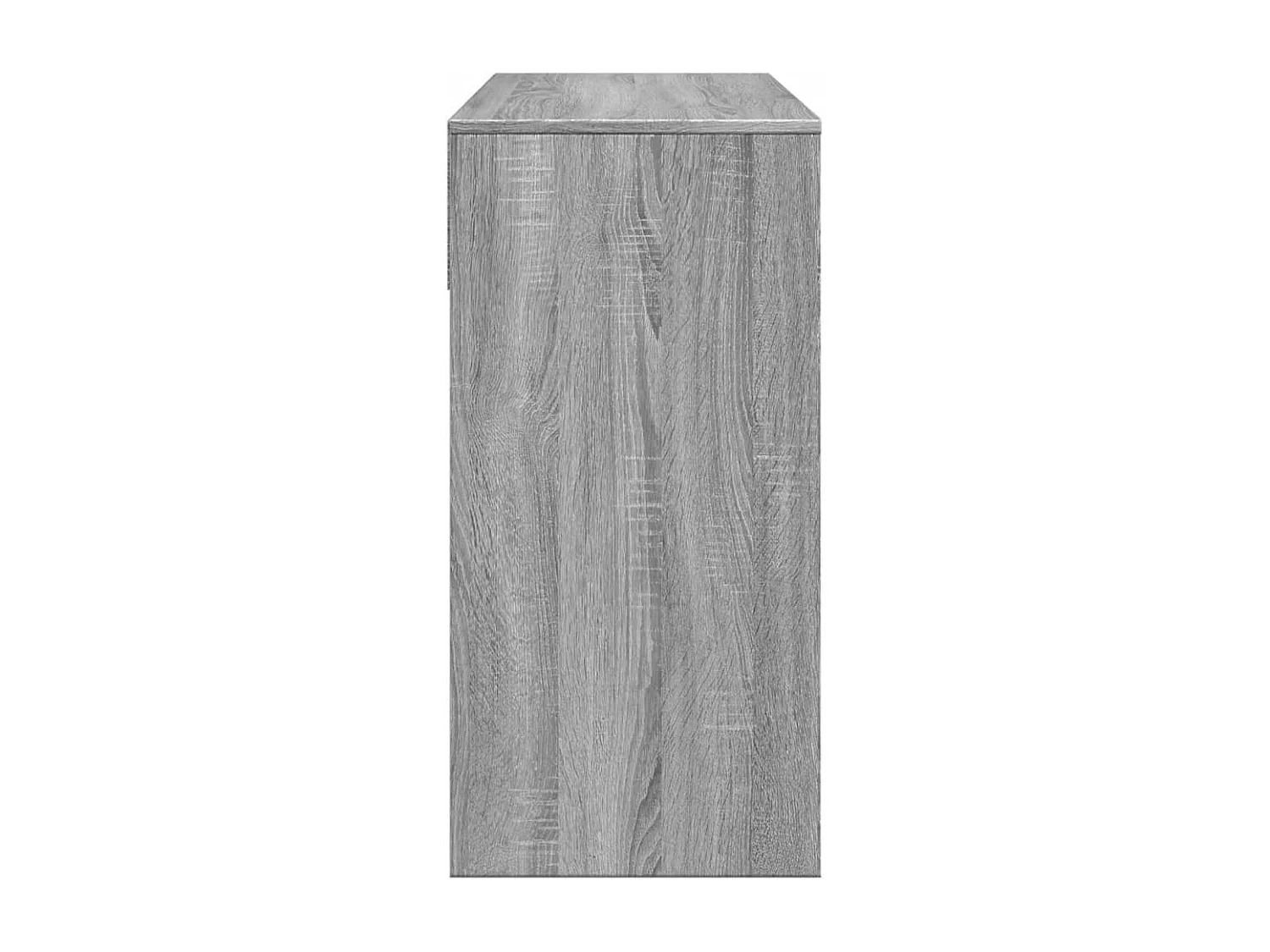 Tocador con espejo sonoma gris 80x39x80 cm