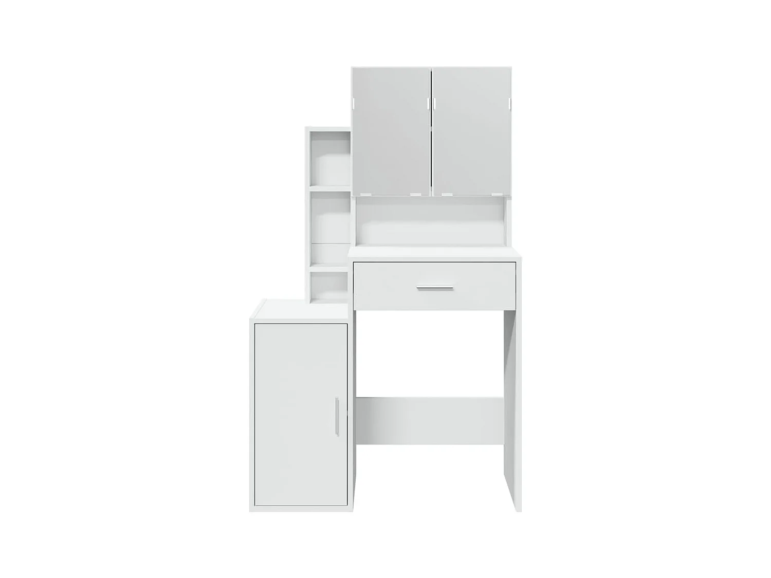 Coiffeuse avec armoire blanc 80x35x132 cm