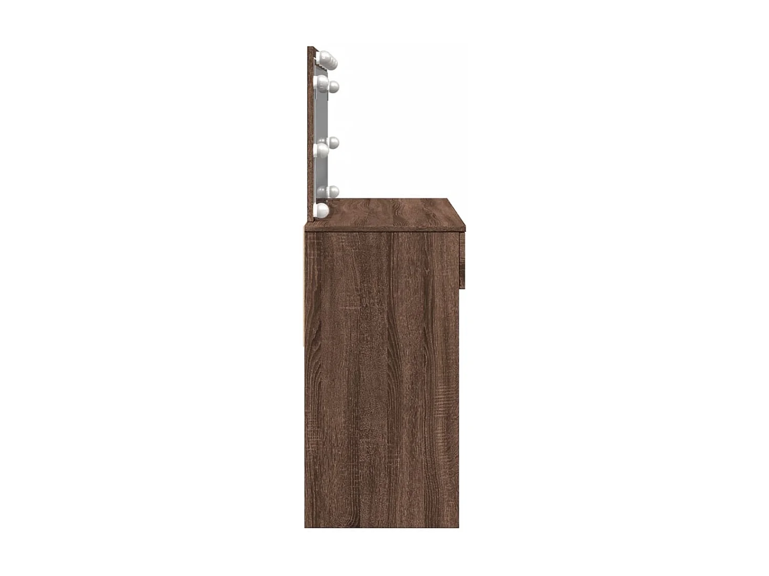 Toletta con LED rovere marrone 100x40x120 cm