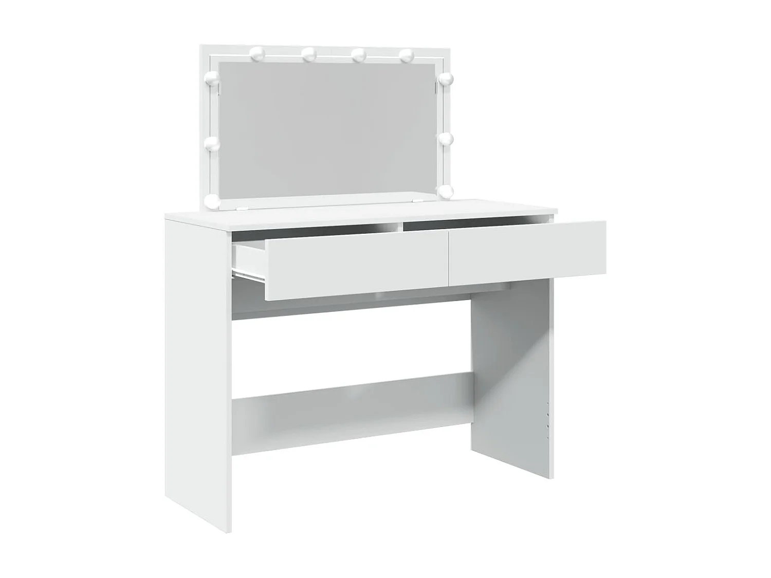 Tocador con LED blanco 100x40x120 cm