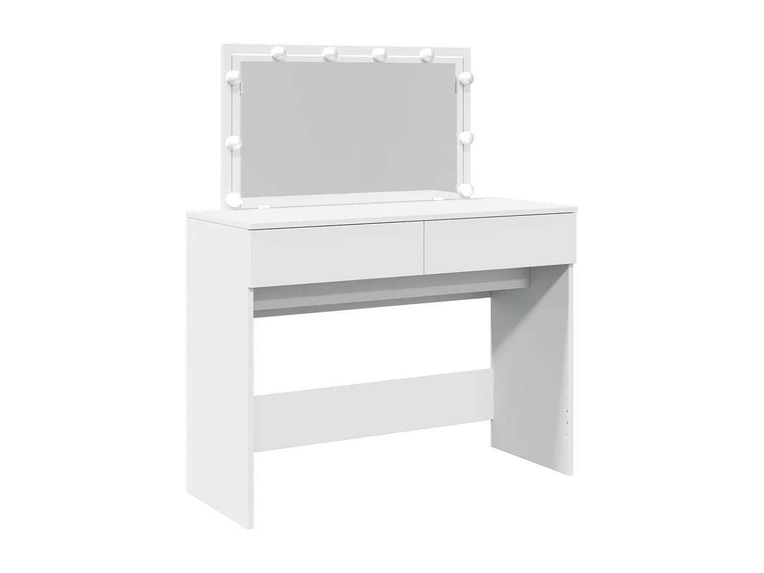 Coiffeuse avec LED blanc 100x40x120 cm