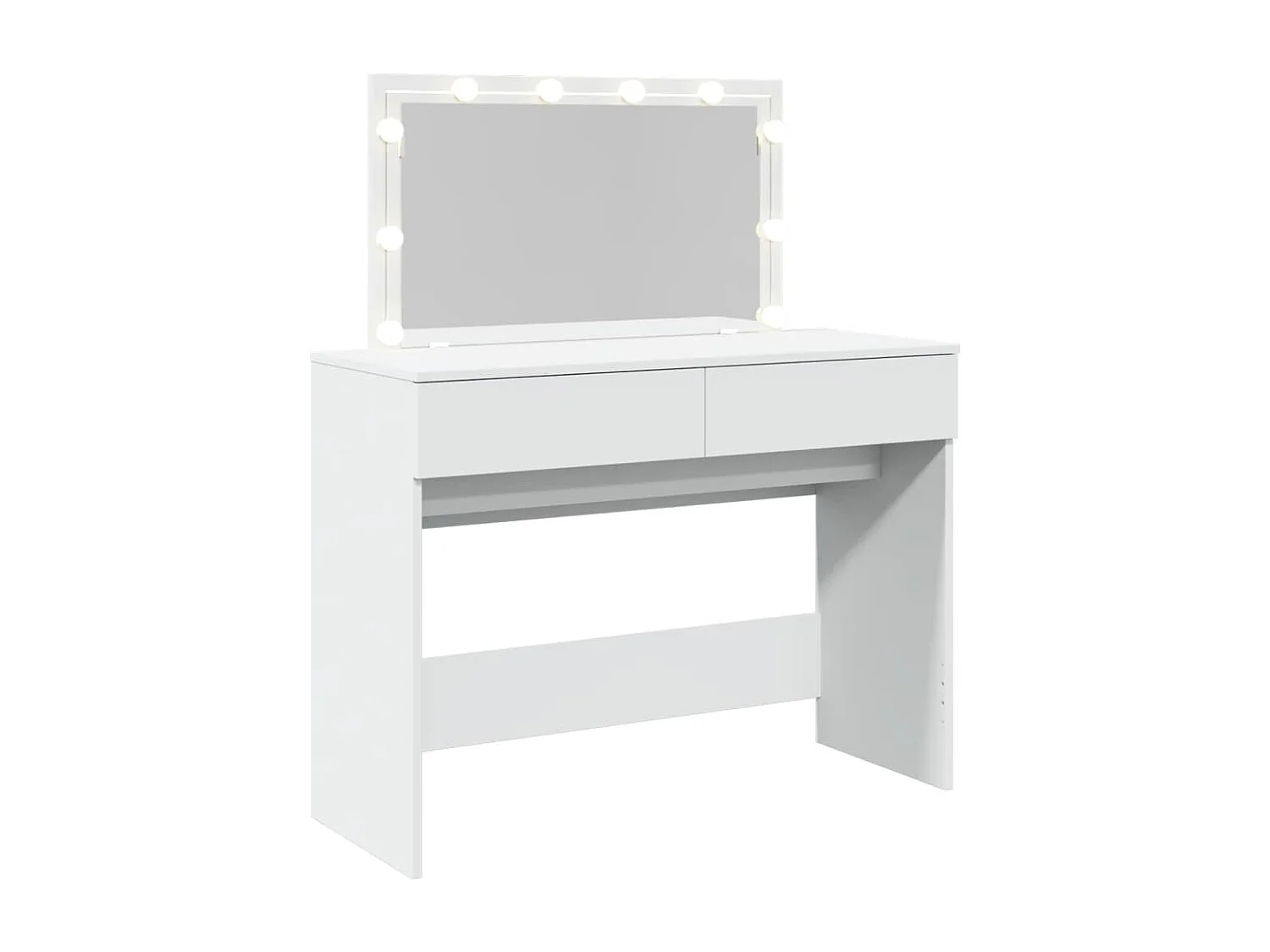 Coiffeuse avec LED blanc 100x40x120 cm