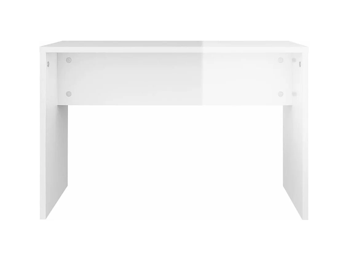 Ensemble de coiffeuse Blanc brillant 74,5x40x141 cm