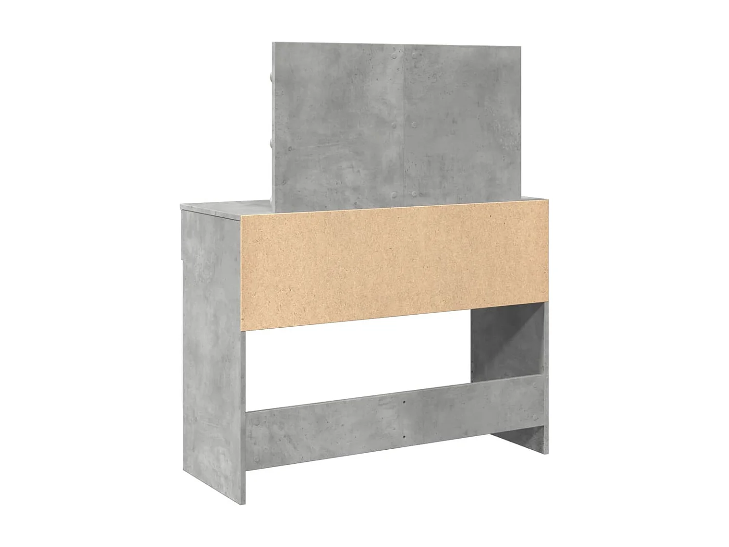 Toucador com LED cinza concreto 100x40x120 cm