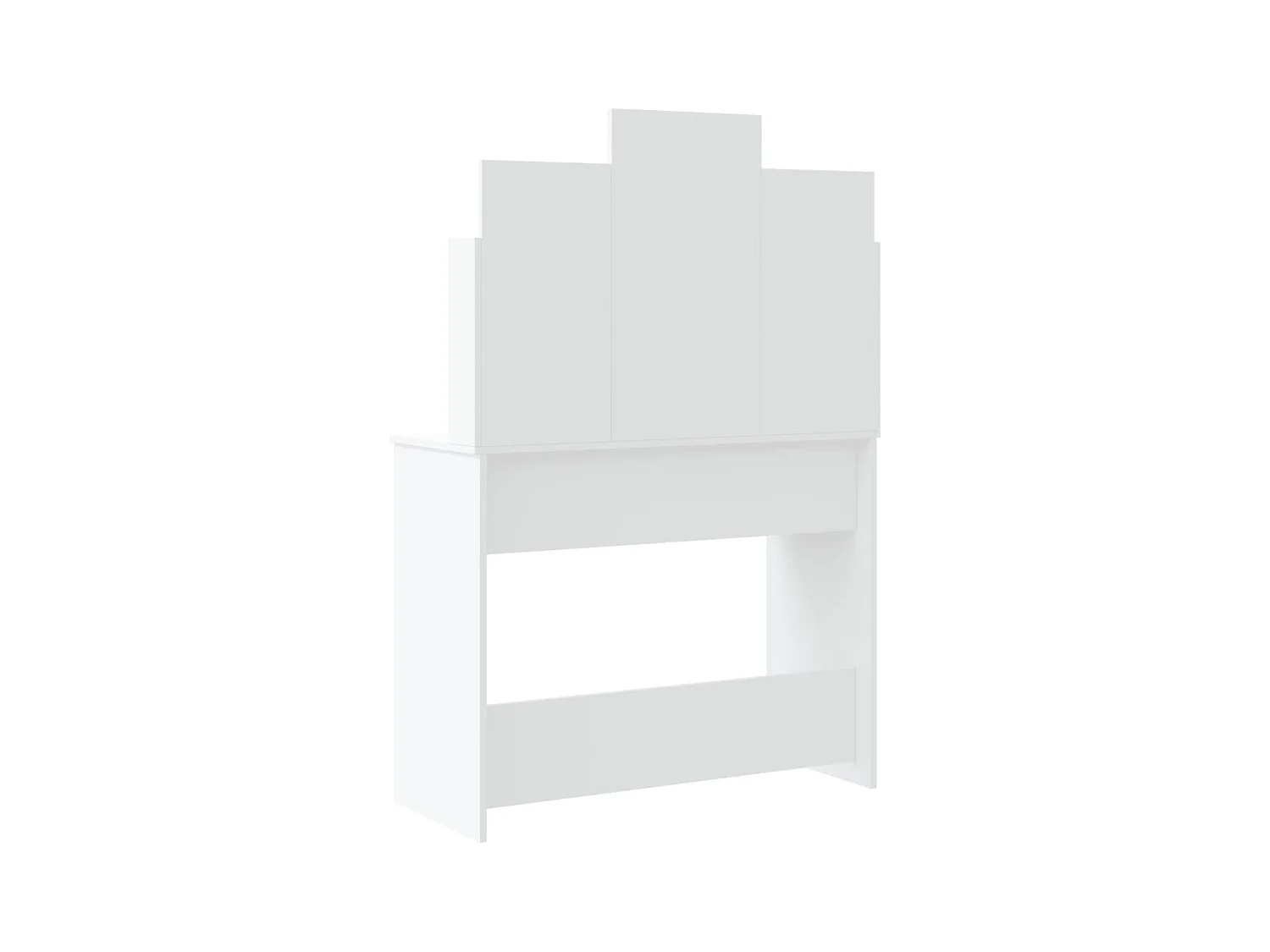 Coiffeuse avec lumières LED blanc 96x40x142 cm