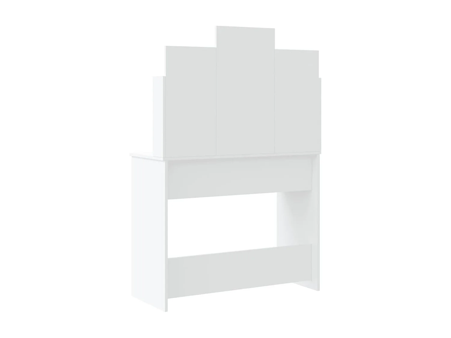 Coiffeuse avec lumières LED blanc 96x40x142 cm