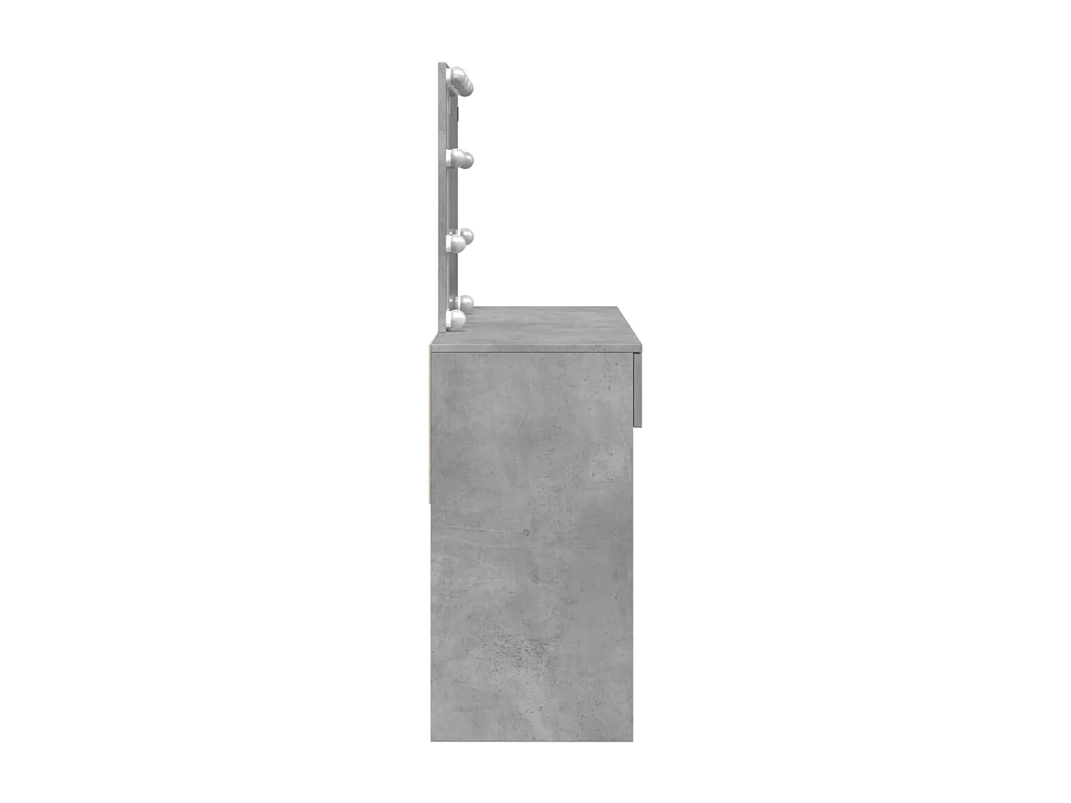Toilette con LED grigio cemento 100x40x130 cm