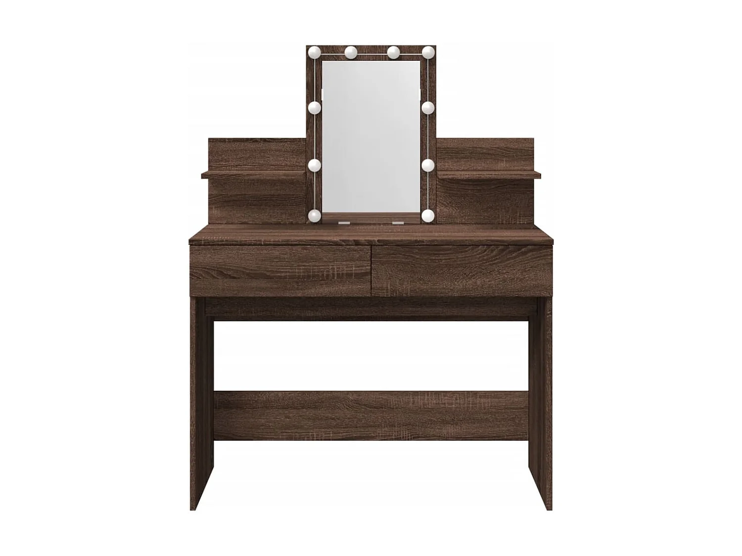 Toletta con LED rovere marrone 100x40x130 cm