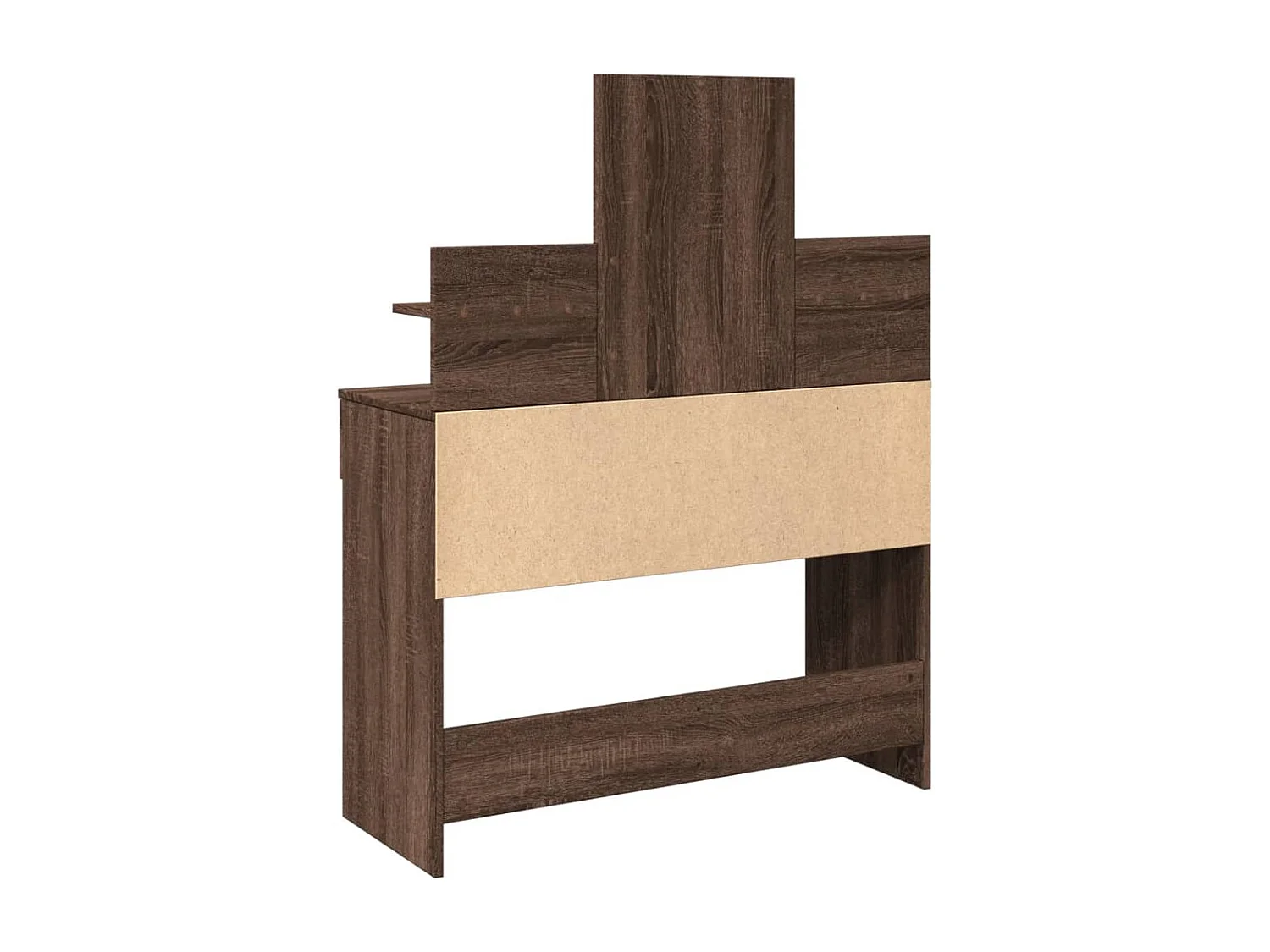 Coiffeuse avec LED chêne marron 100x40x130 cm