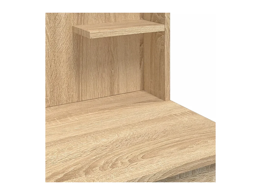 Kaptafel met LED-verlichting sonoma eiken 96x40x142 cm