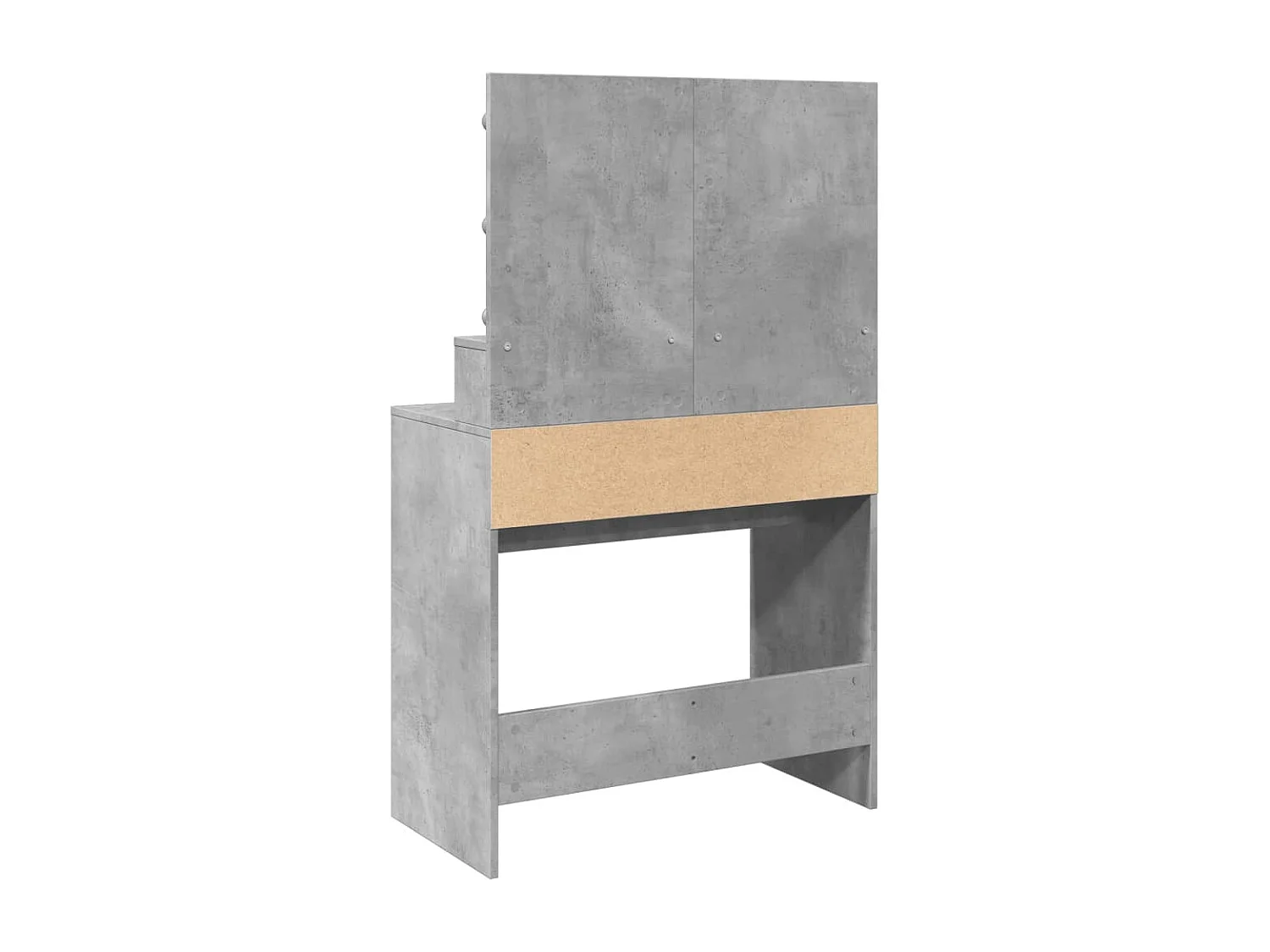 Coiffeuse avec LED gris béton 80x41x134,5 cm