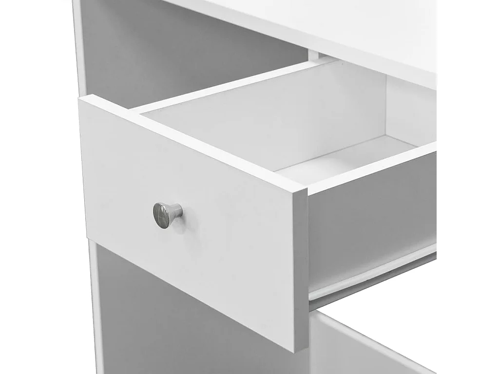 Tocador Madera contrachapada 75x40x141 cm Blanco