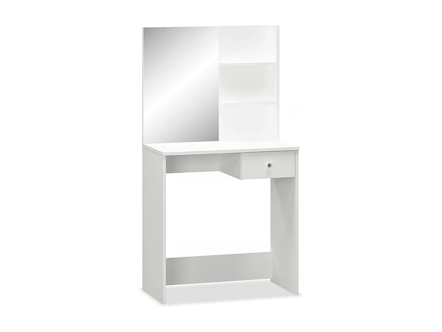 Coiffeuse Bois d’ingénierie 75x40x141 cm Blanc