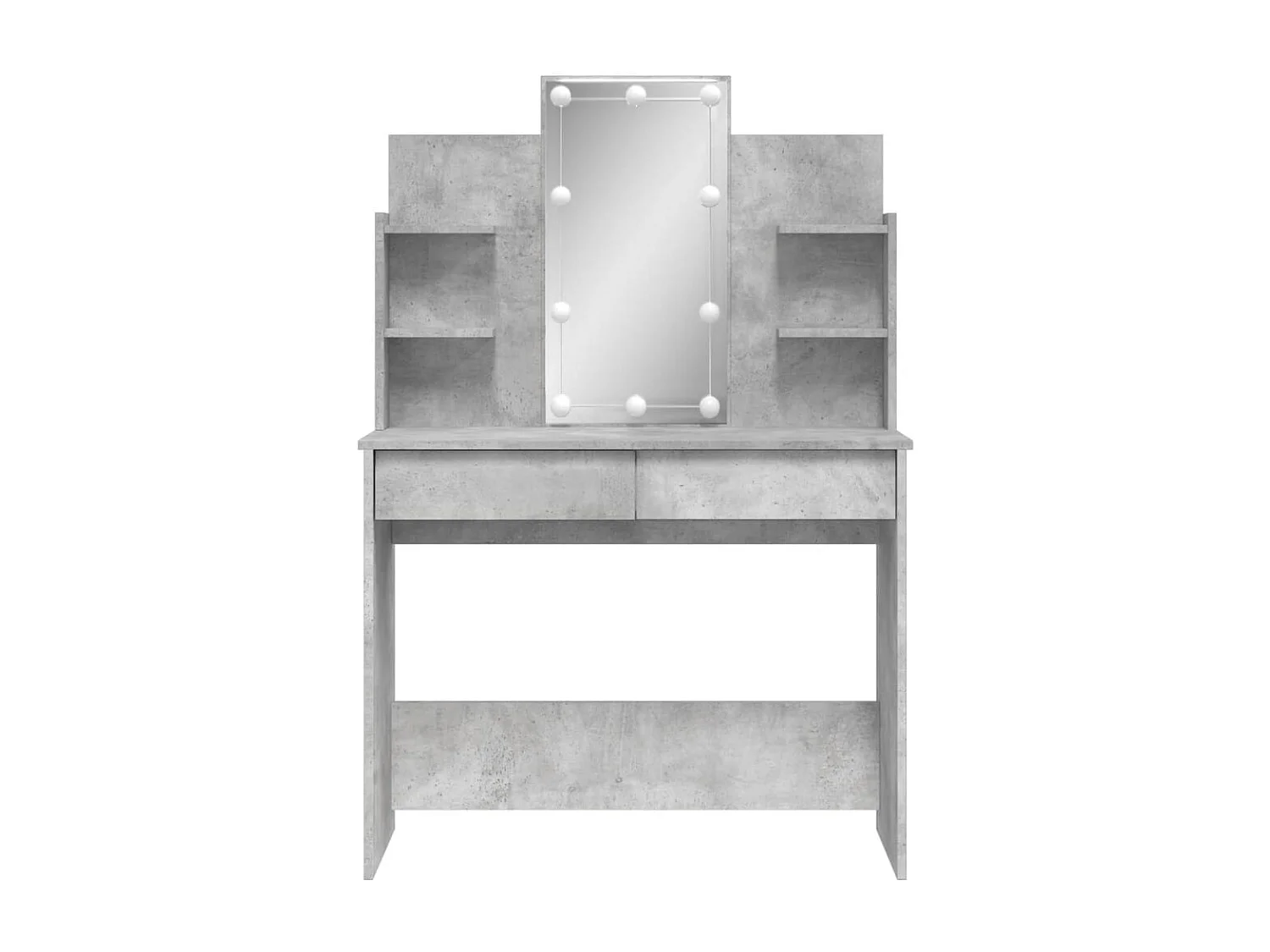 Toilette con luci LED grigio cemento 96x40x142 cm