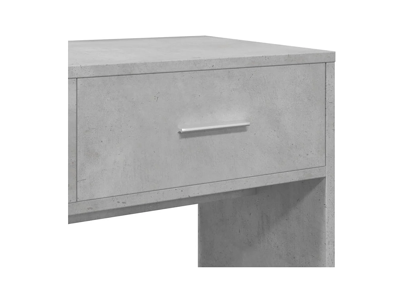 Penteadeira com espelho cinza concreto 80x39x80 cm