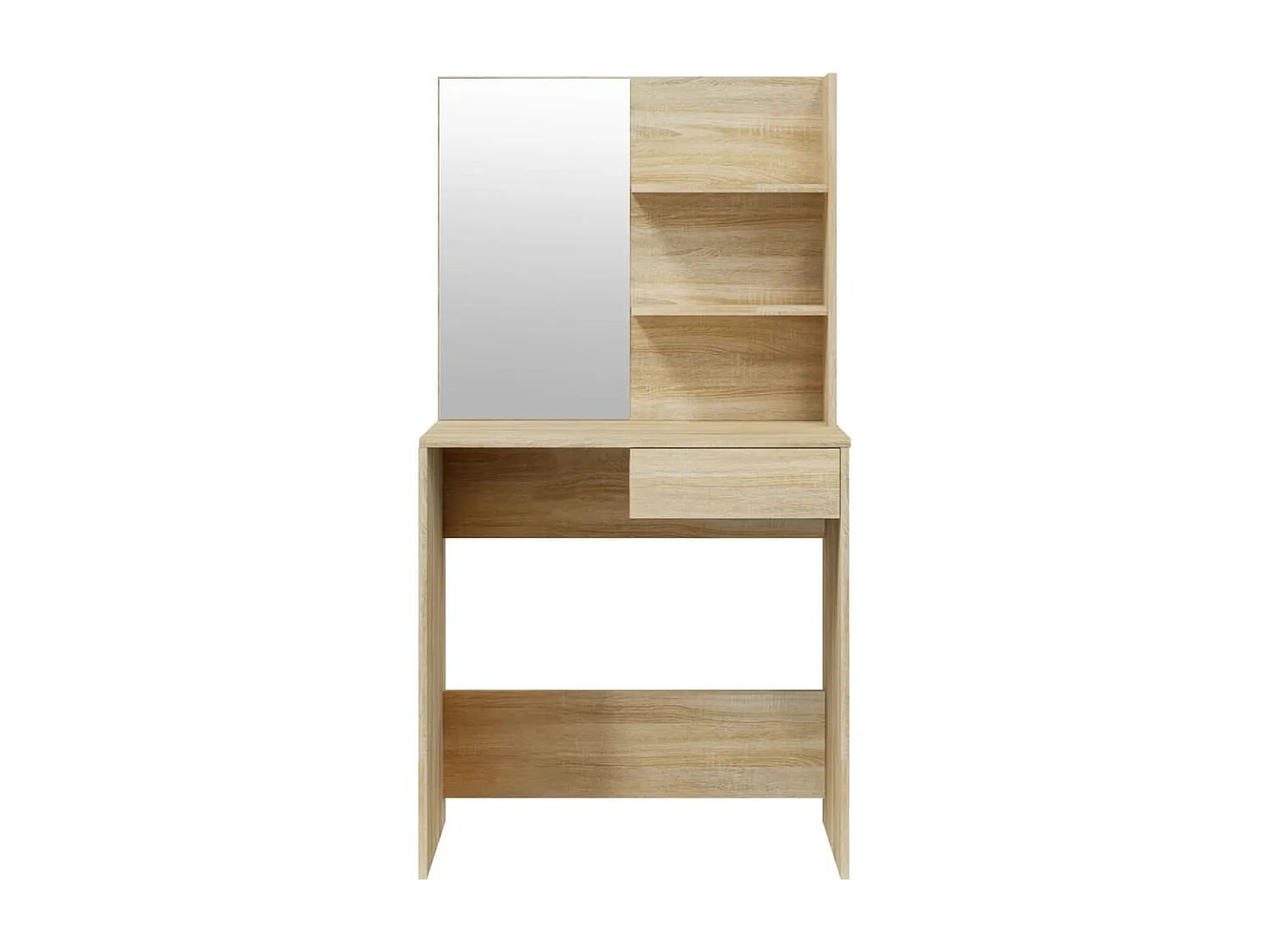 Coiffeuse avec miroir Chêne sonoma 74,5x40x141 cm