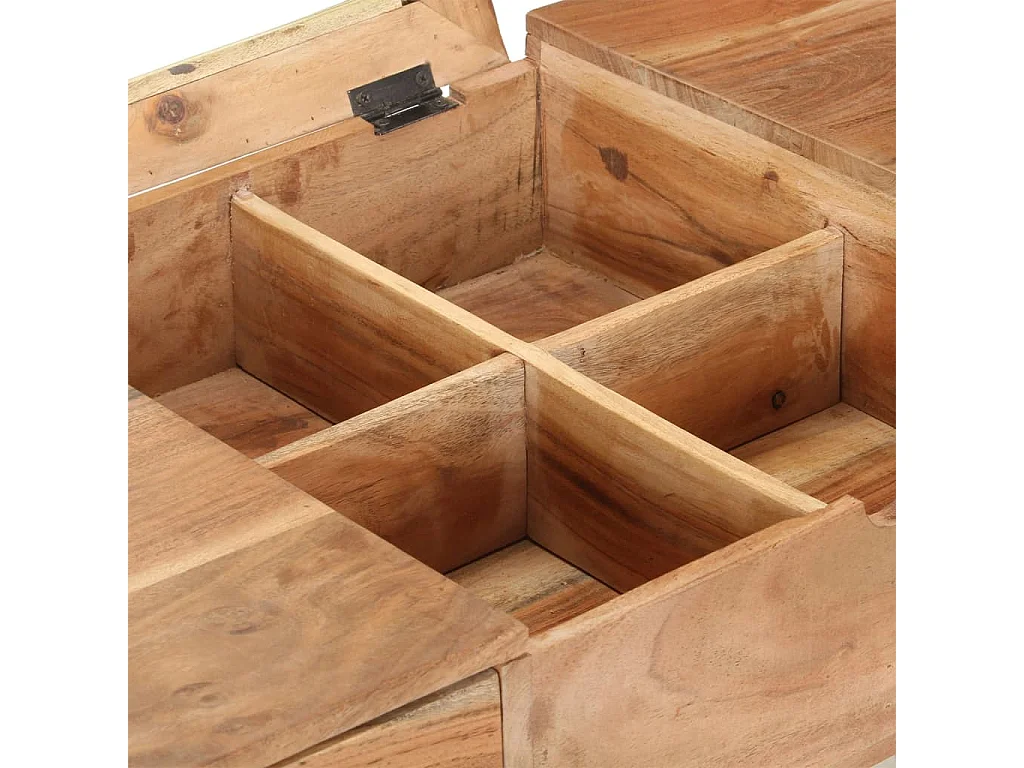 Coiffeuse avec miroir 112x45x76 cm Bois d'acacia massif