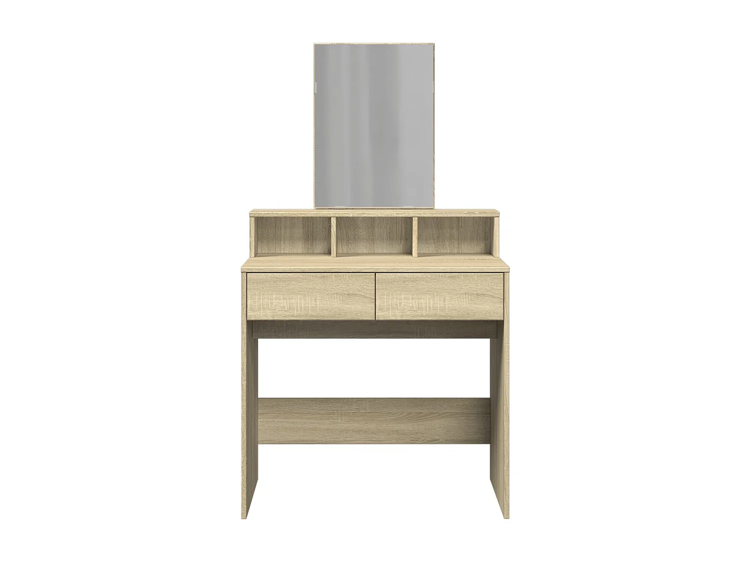 Coiffeuse avec miroir chêne sonoma 80x41x144,5 cm