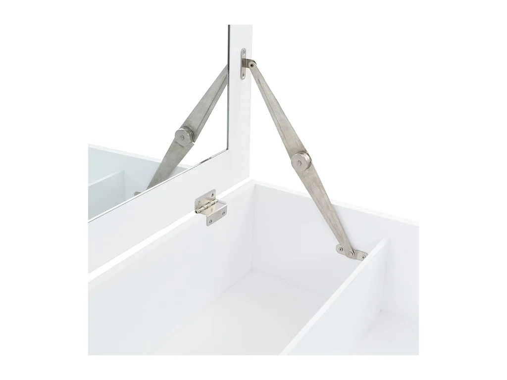 Coiffeuse avec miroir MDF 60 x 40 x 75 cm