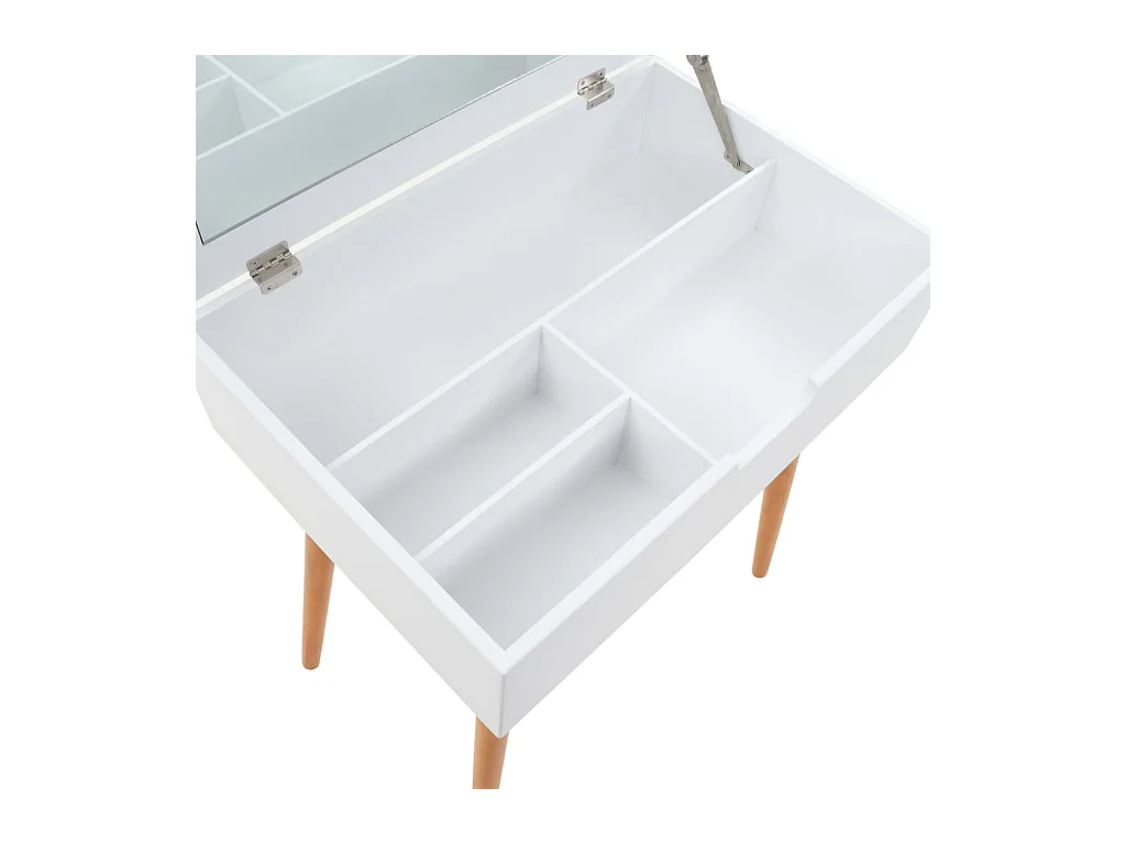 Coiffeuse avec miroir MDF 60 x 40 x 75 cm