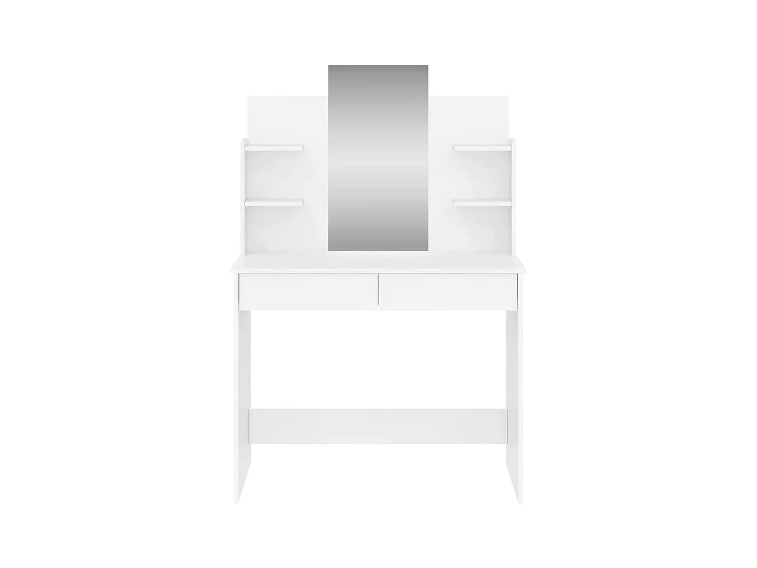 Coiffeuse avec miroir blanc 96x39x142 cm