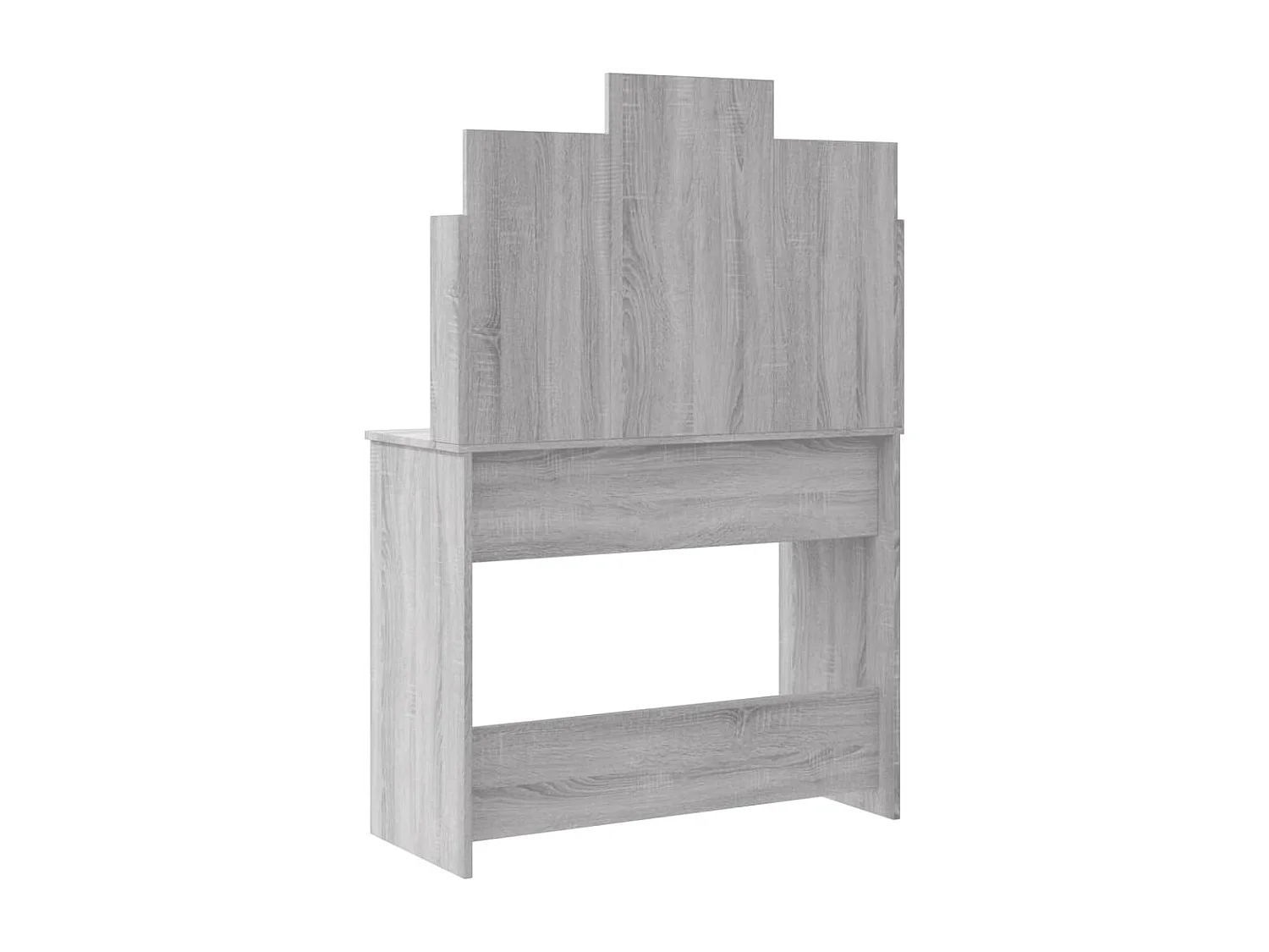 Schminktisch mit LED-Leuchten Sonomagrau 96x40x142 cm