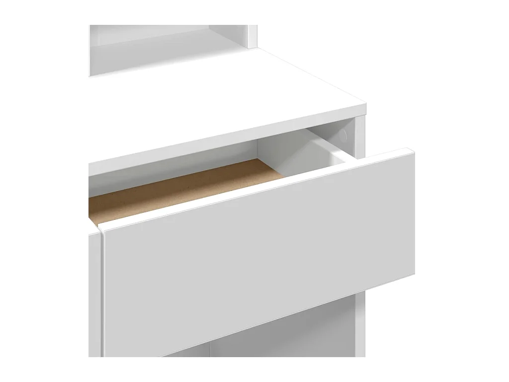 Penteadeira com espelho branco 80x41x144,5 cm