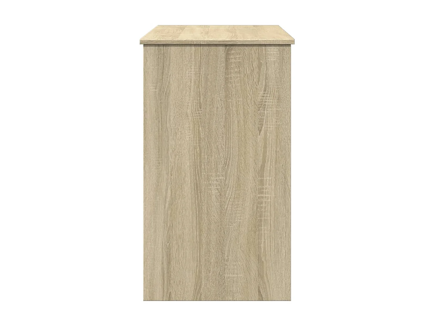 Toeletta con specchio rovere sonoma 100x45x76 cm