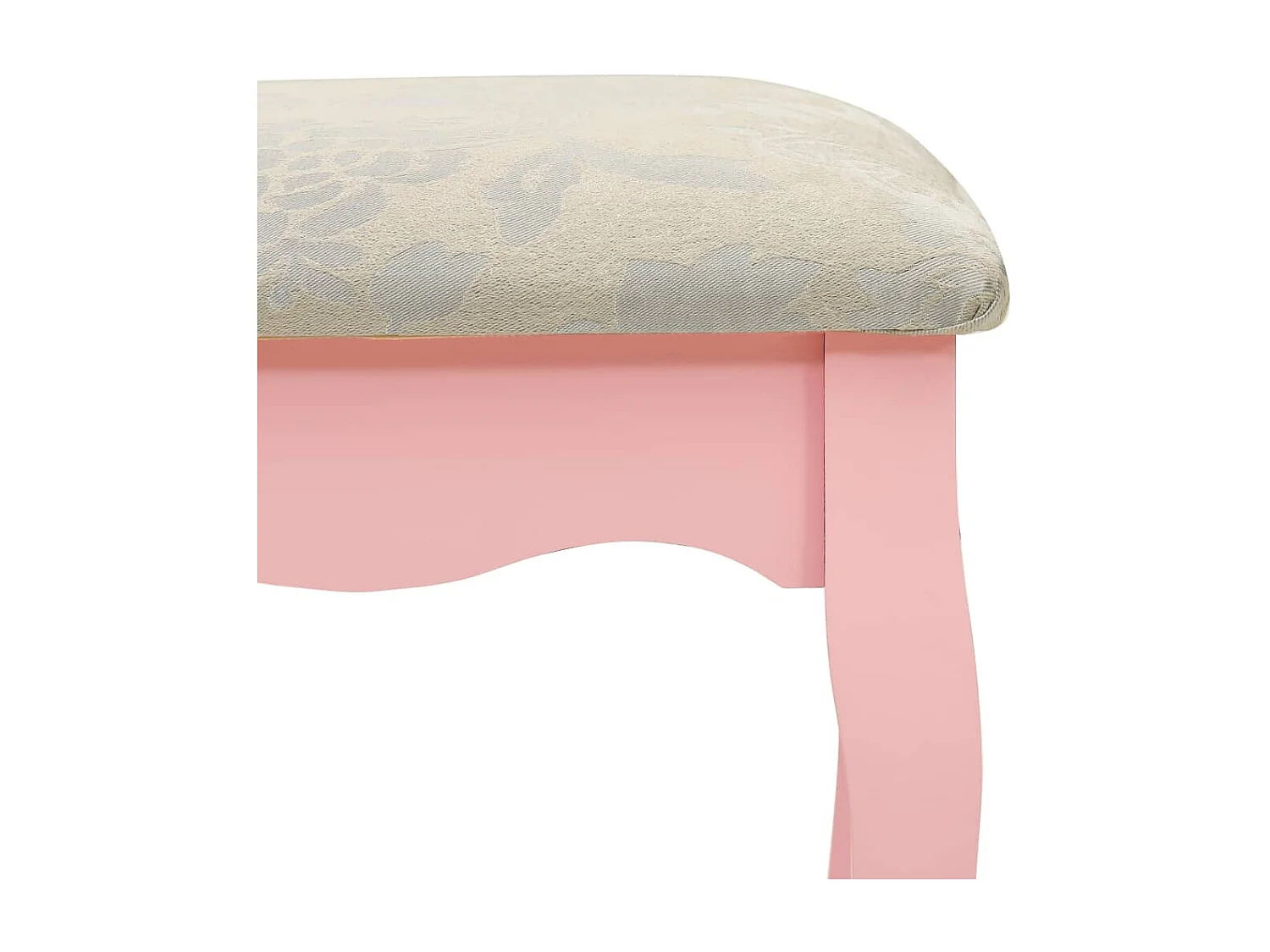 Schminktisch-Set mit Hocker Rosa 50x59x136 cm Paulownia