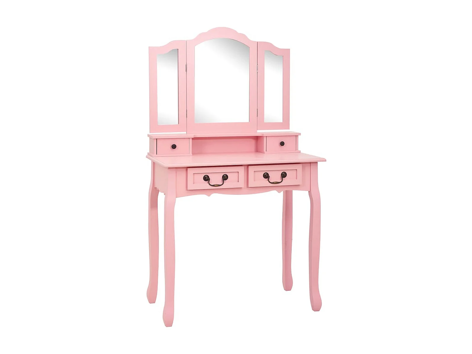 Set toeletta con sgabello Rosa 80x69x141 cm Paulownia