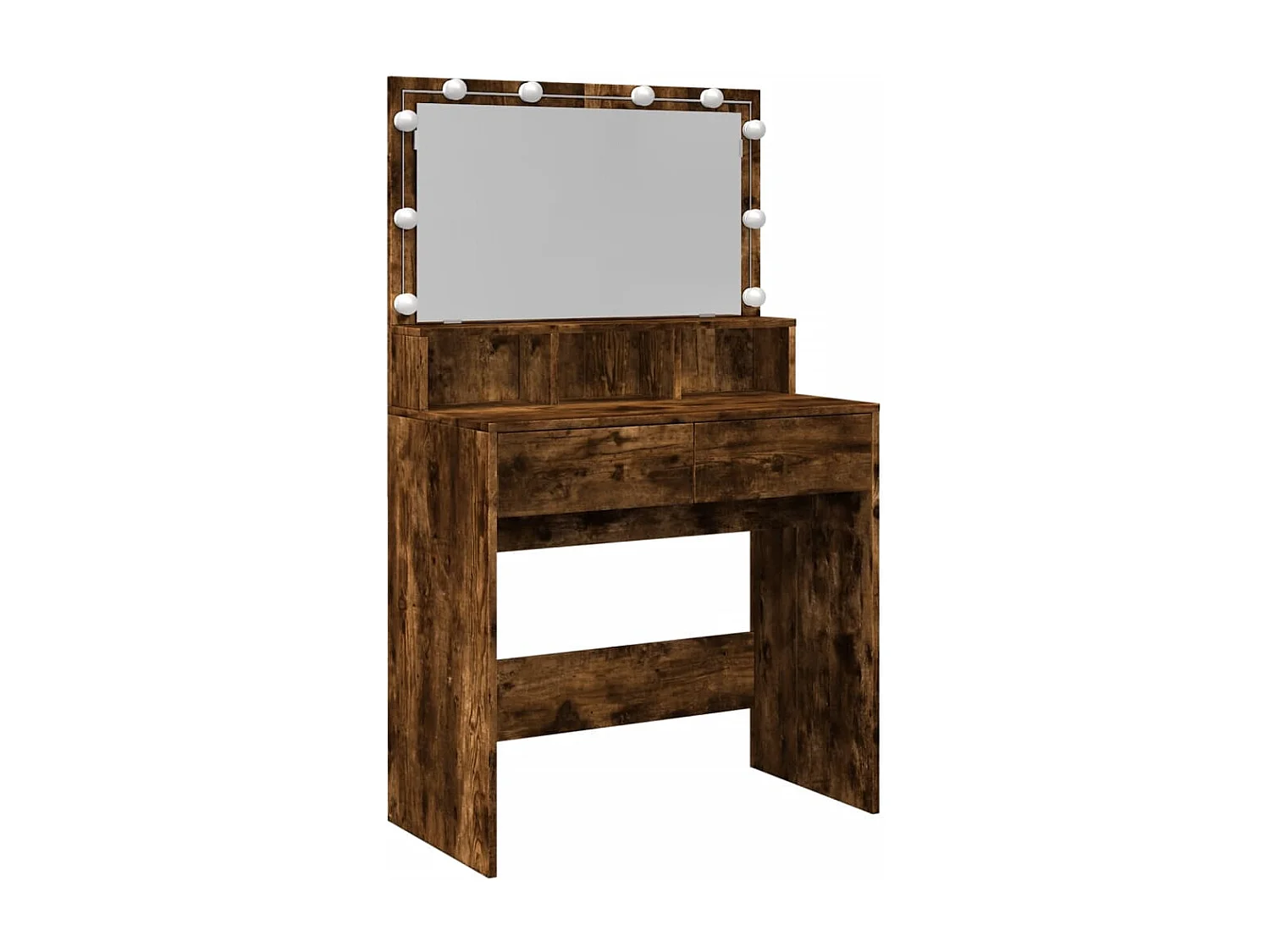 Toletta con LED rovere affumicato 80x41x134,5 cm