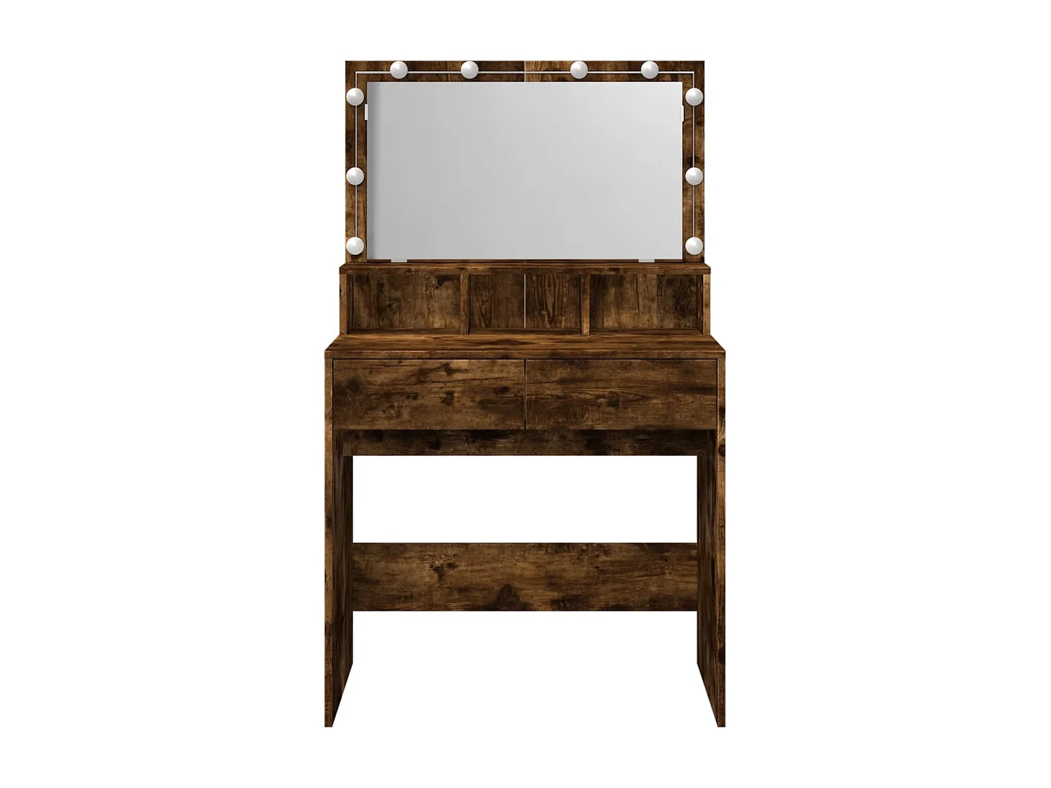 Toletta con LED rovere affumicato 80x41x134,5 cm