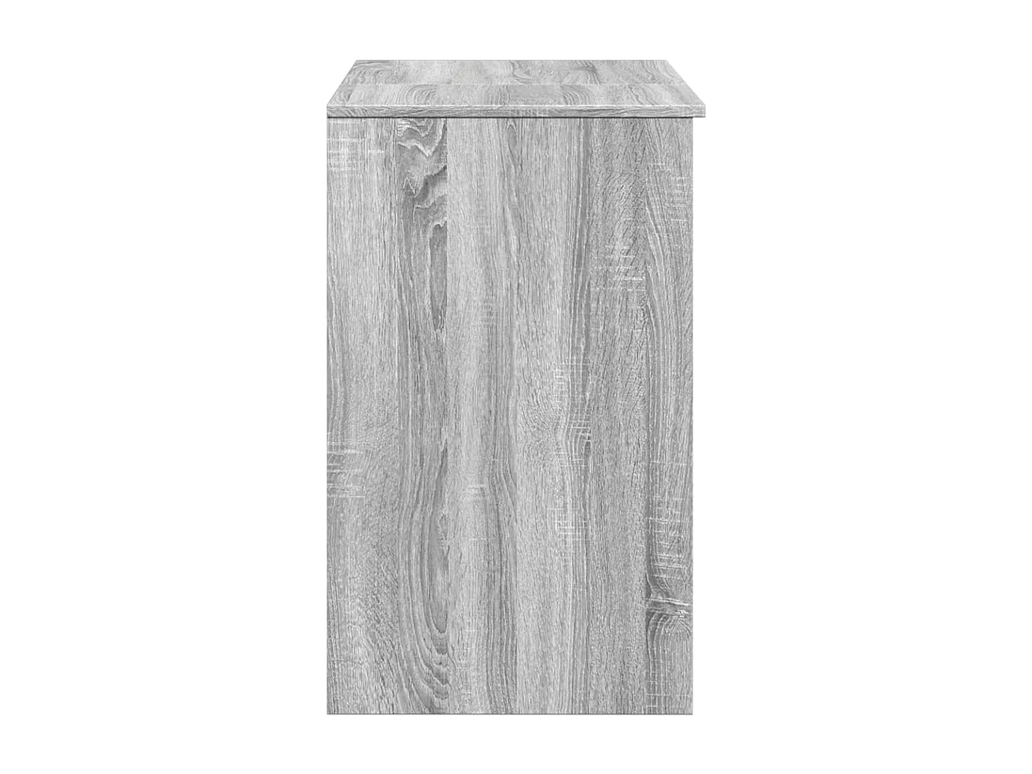 Kaptafel met spiegel sonoma grijs 73x46,5x120 cm