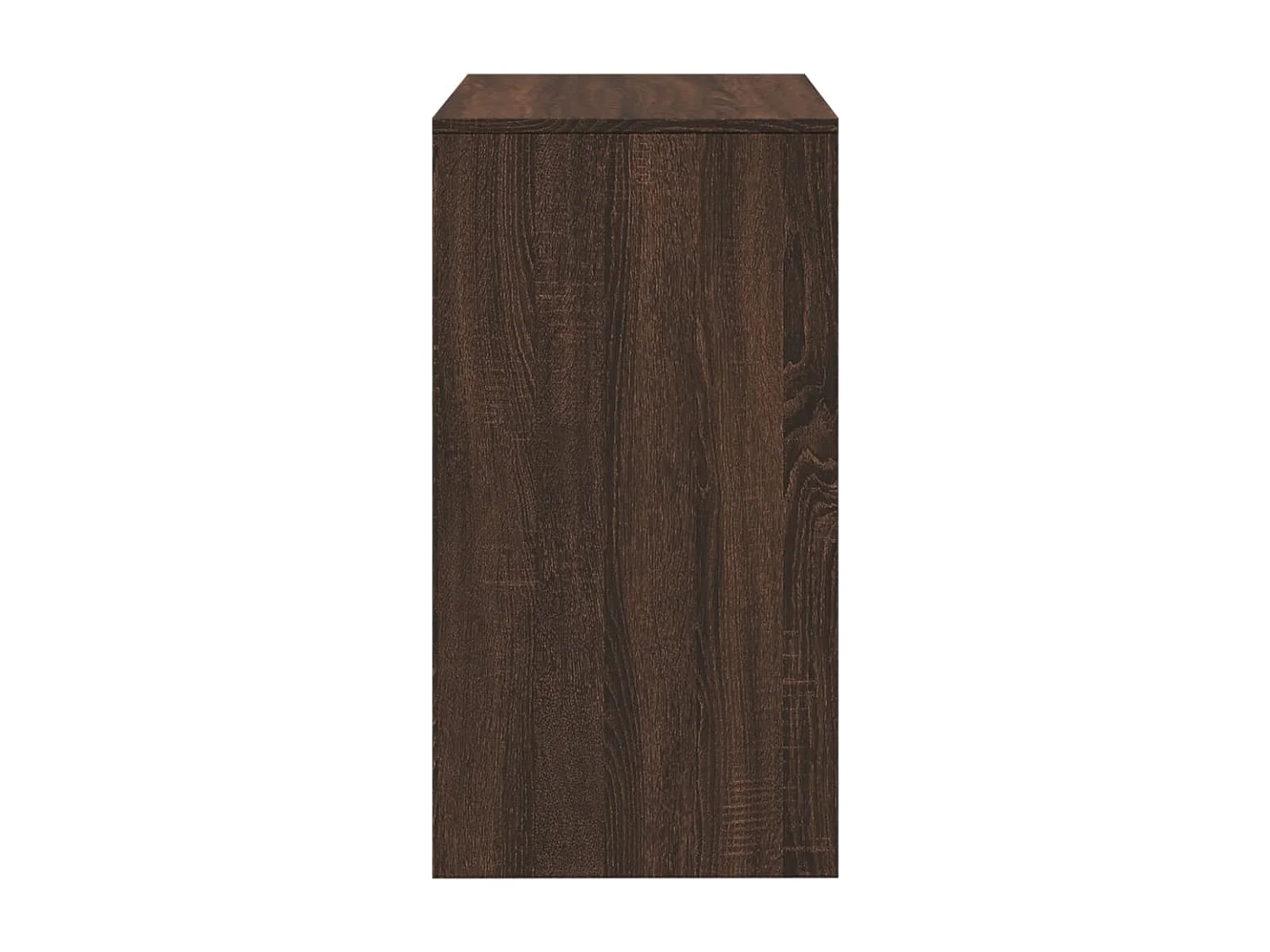 Coiffeuse et tabouret chêne marron 60x40x113,5 cm