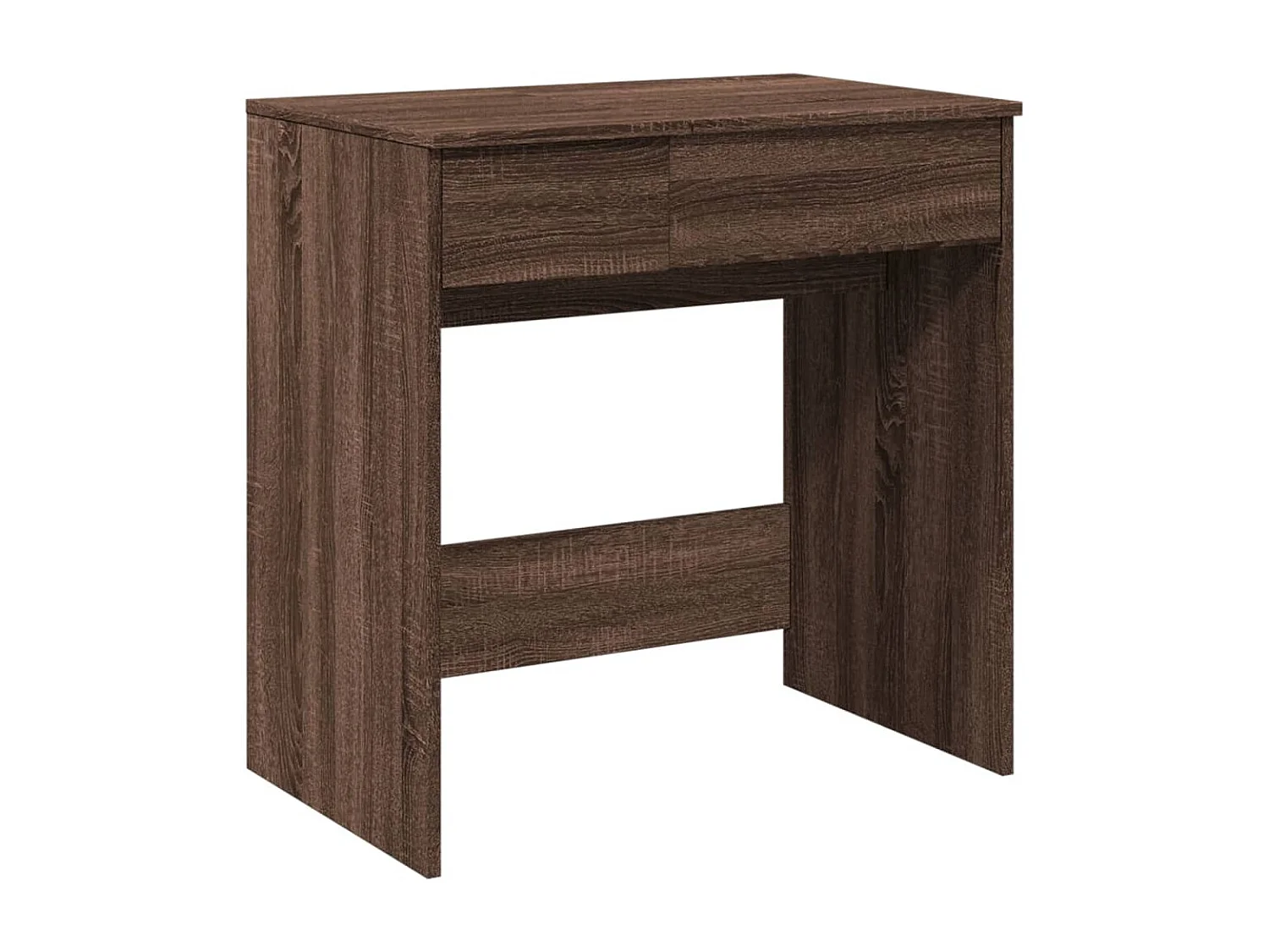 Schminktisch mit braunem Eichenspiegel 73x46,5x120 cm