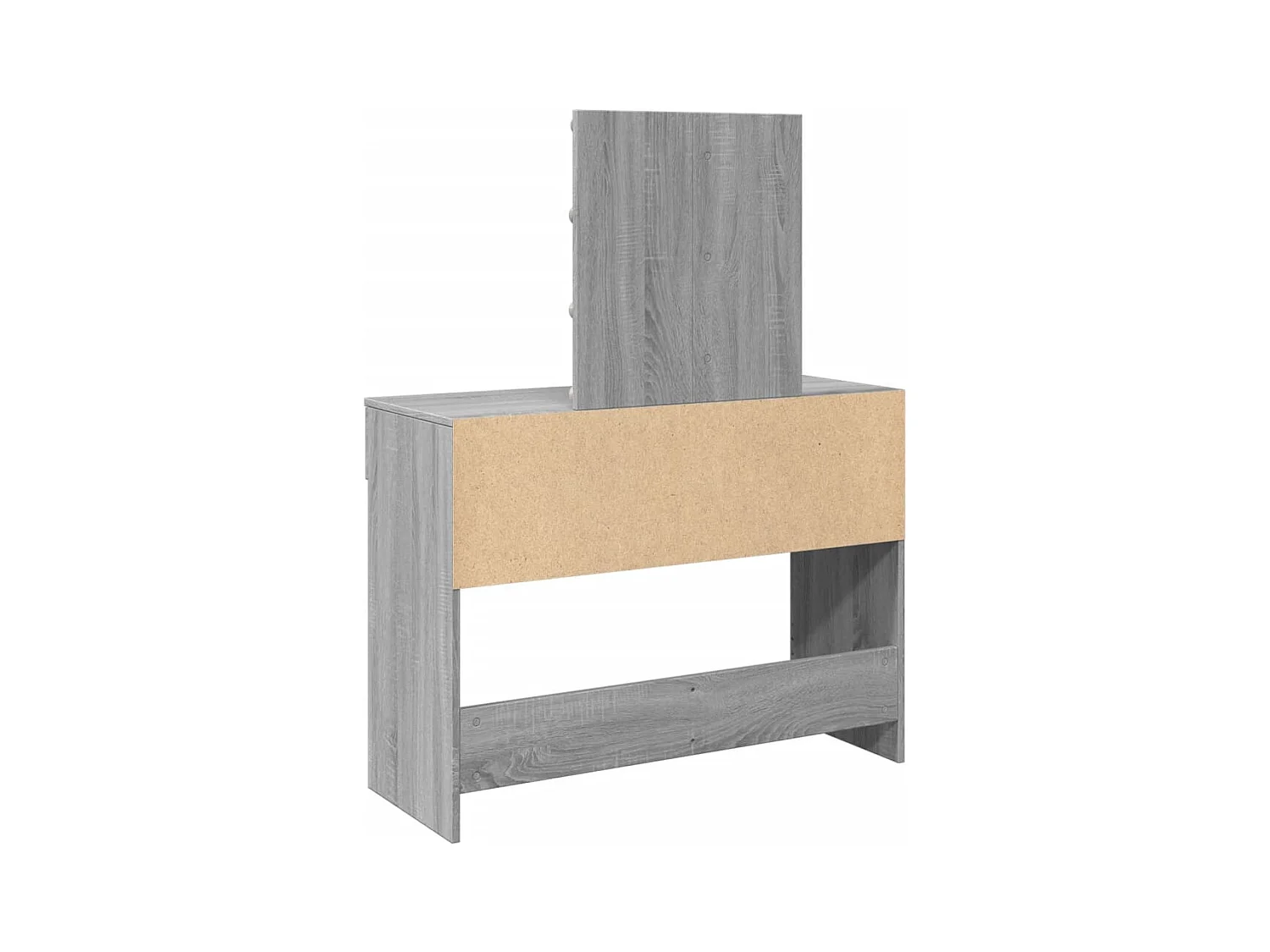 Coiffeuse avec LED sonoma gris 100x40x130 cm