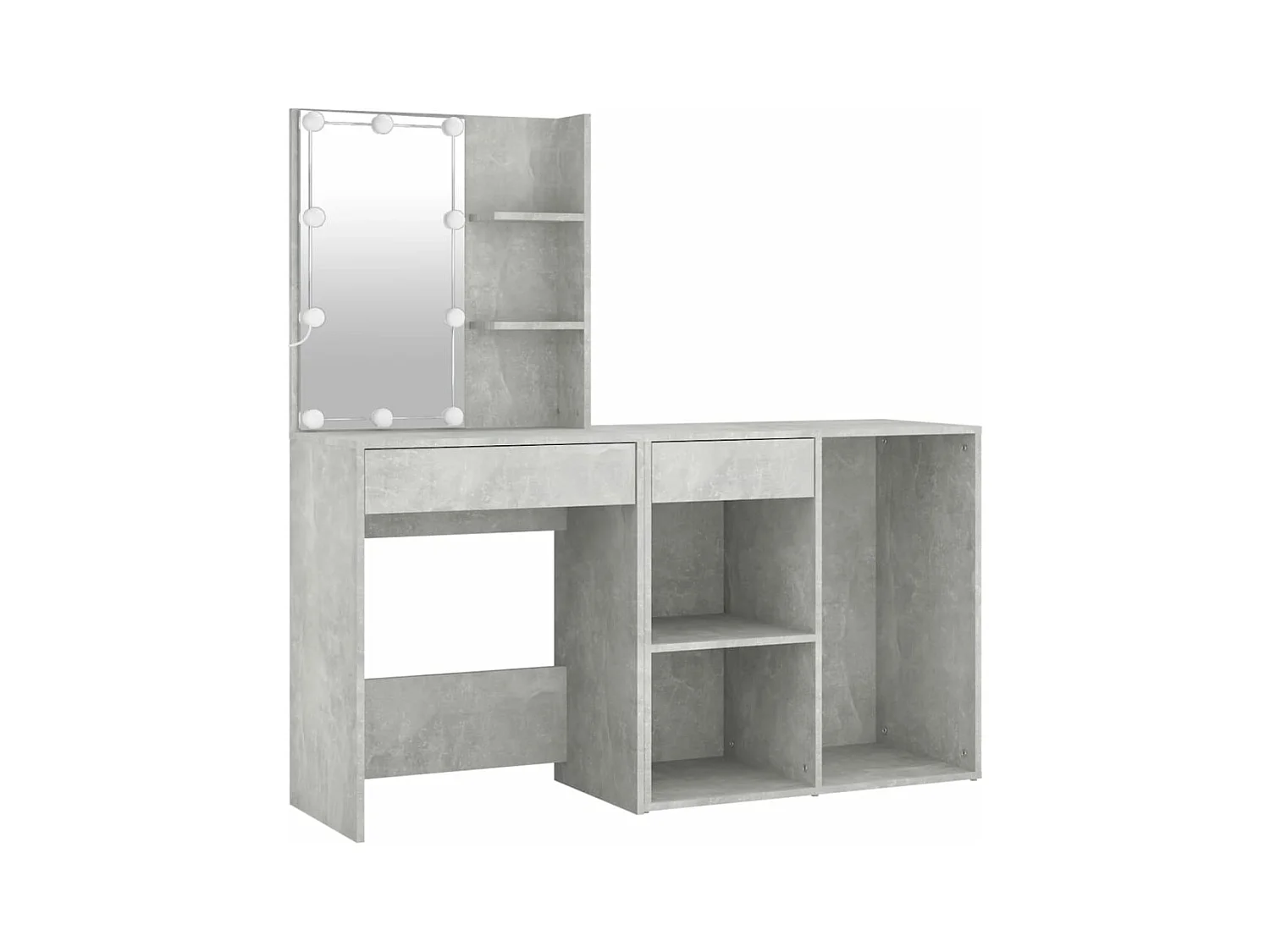 Toletta a LED con mobile Grigio cemento MDF