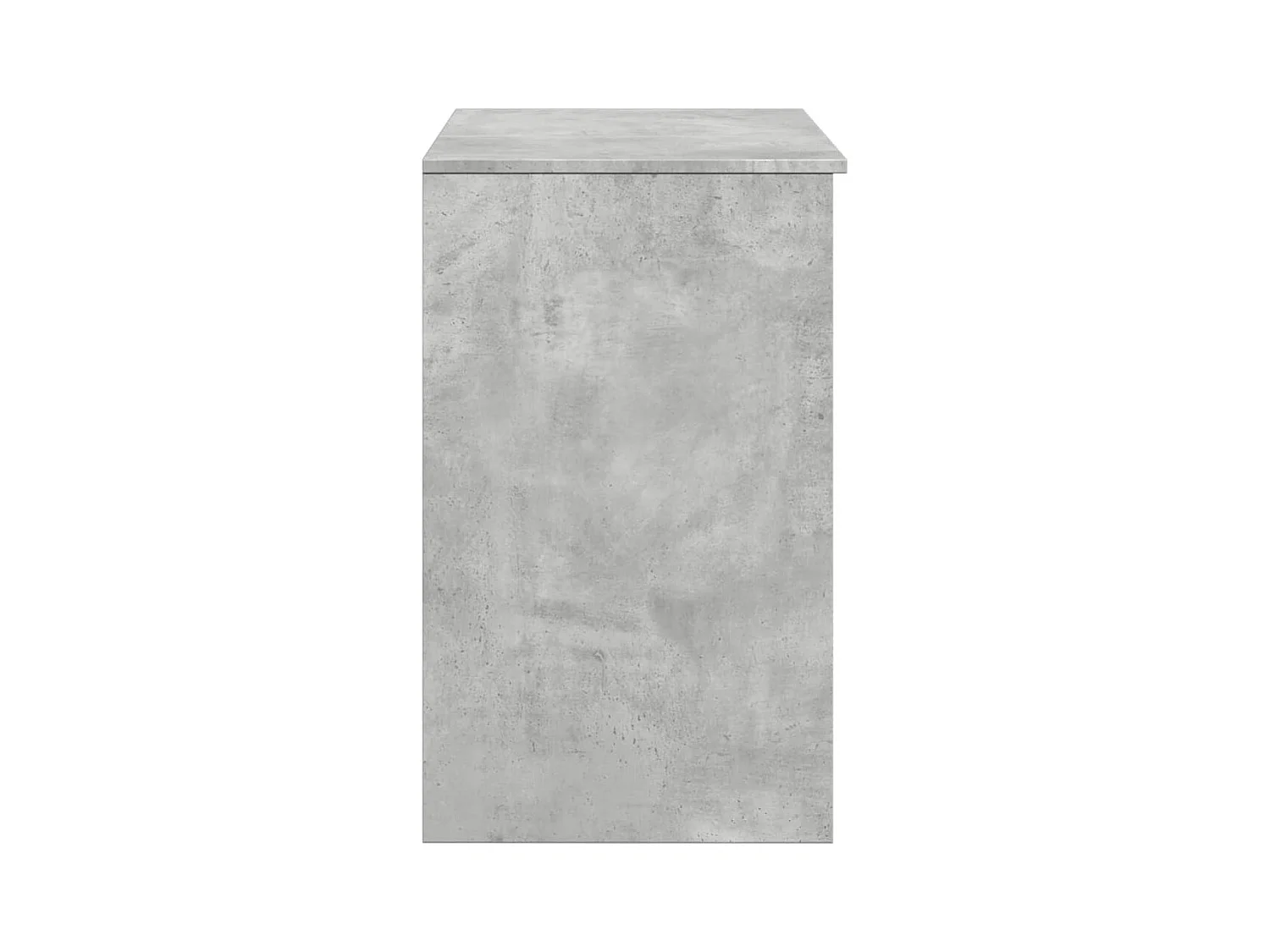 Coiffeuse avec miroir gris béton 73x46,5x120 cm