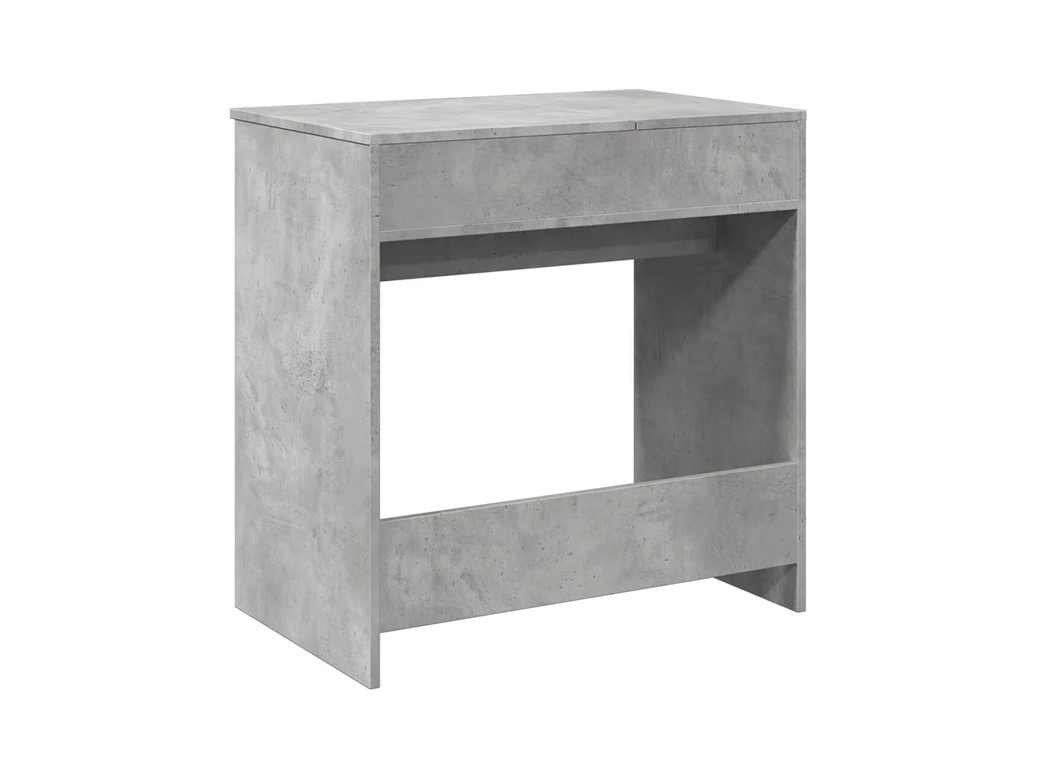 Coiffeuse avec miroir gris béton 73x46,5x120 cm