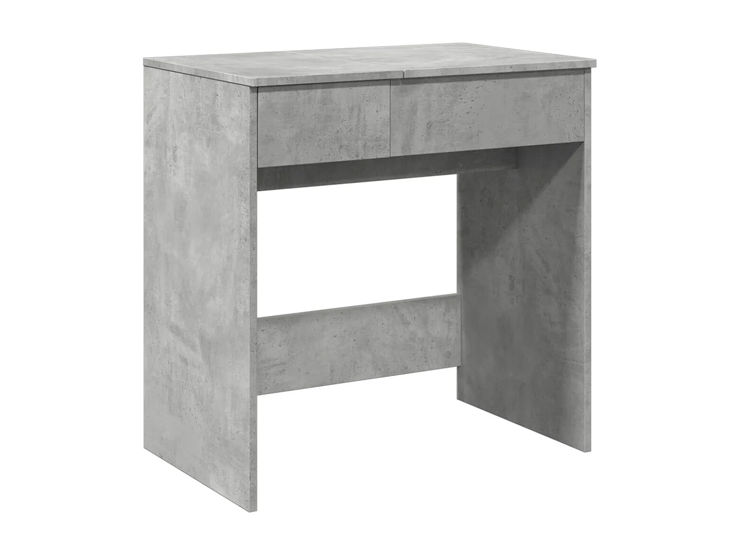 Coiffeuse avec miroir gris béton 73x46,5x120 cm